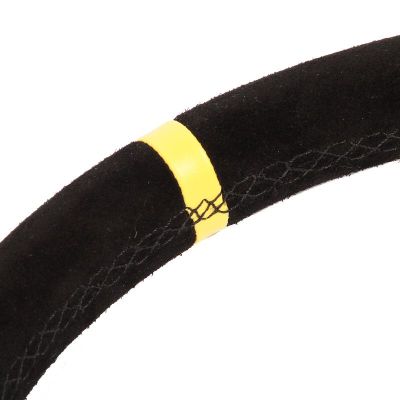 Volant BPS Plat, Cuir Noir Retourné